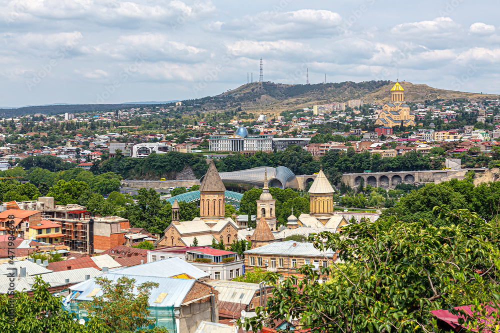Panoramic view of the Georgian capital Tbilisi