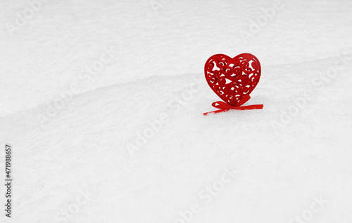 Red velvet heart abandoned ...