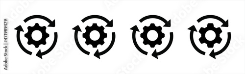 Sync process. Refresh icons set. Reload icon vector. Update icon. convert icon.