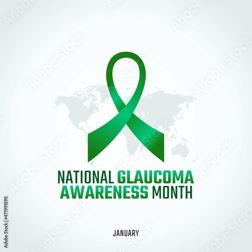 vector graphic of national glaucoma awareness month good for national glaucoma awareness month celebration. flat design. flyer design.flat illustration.