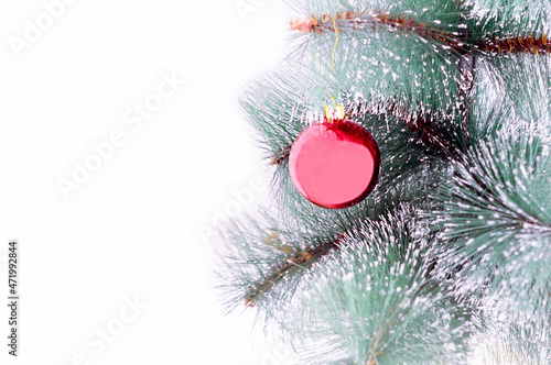 christmas tree ball hanging on the Christmas tree