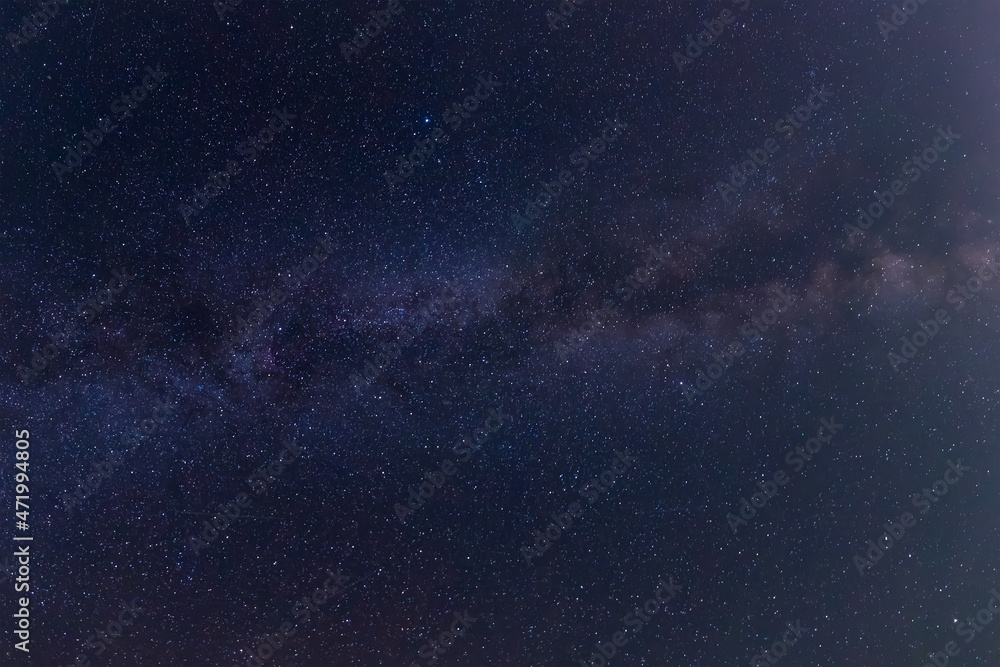 Section of night sky with Milky Way and many stars Section of night sky with Milky Way and many stars