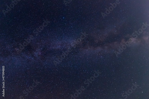 Section of night sky with Milky Way and many stars © An-T