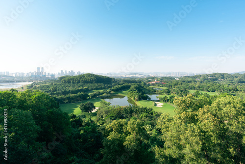 A golf course in Shenzhen, China