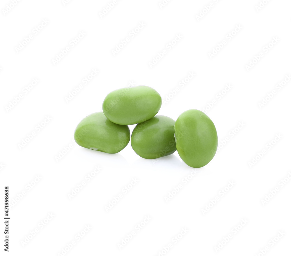 edamame beans isolated on white background edamame beans isolated on white background
