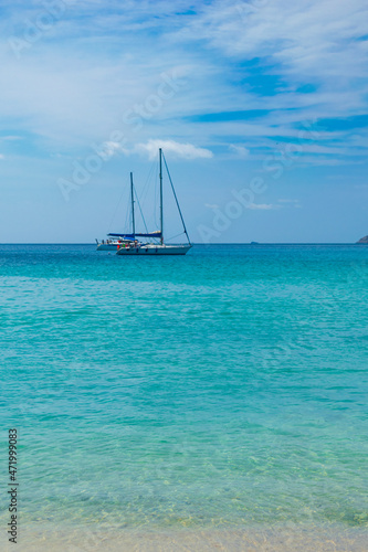 boat on the sardinian sea