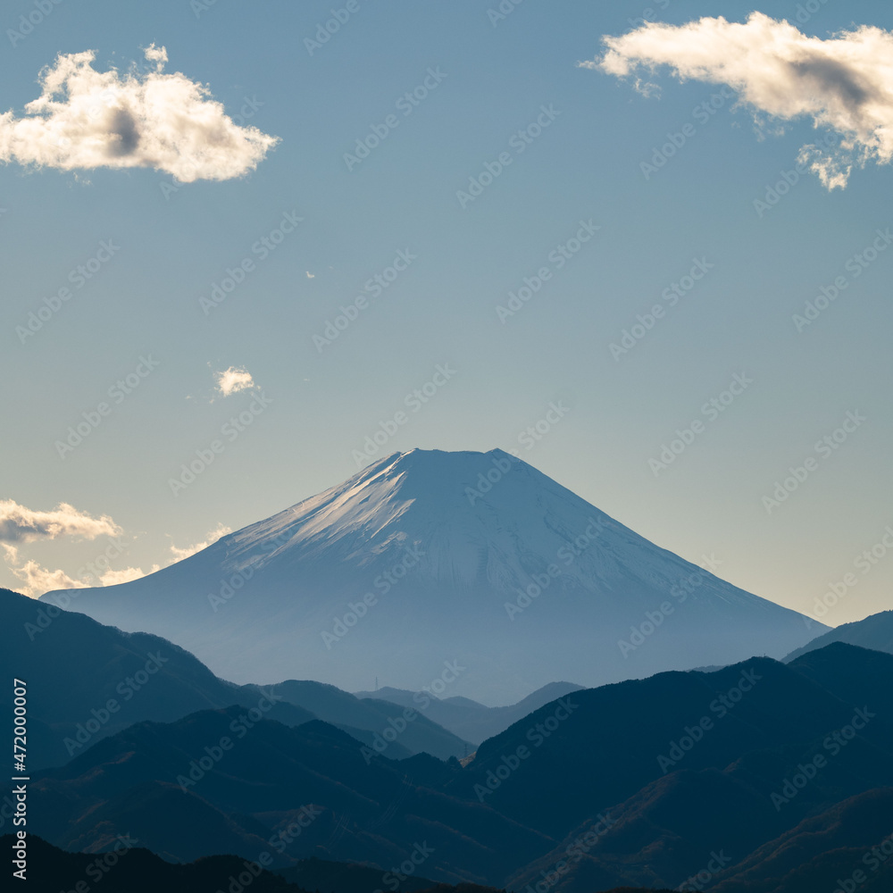 高尾山山頂からの富士山