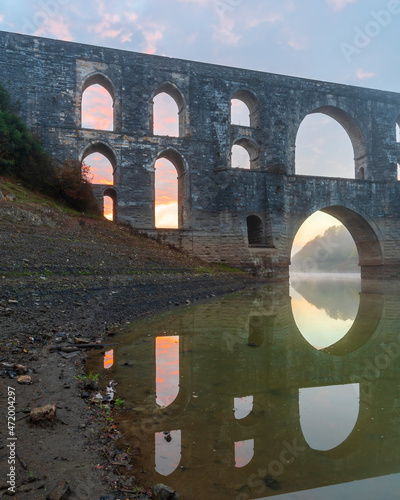 Maglova Aqueduct view in Istanbul photo