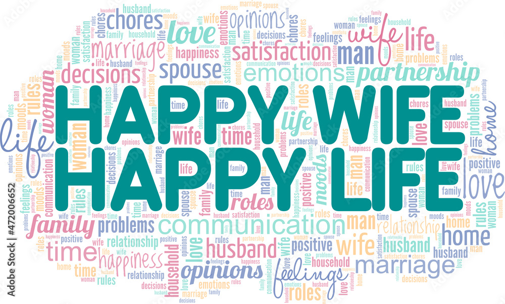 Happy Wife Happy Life Sign