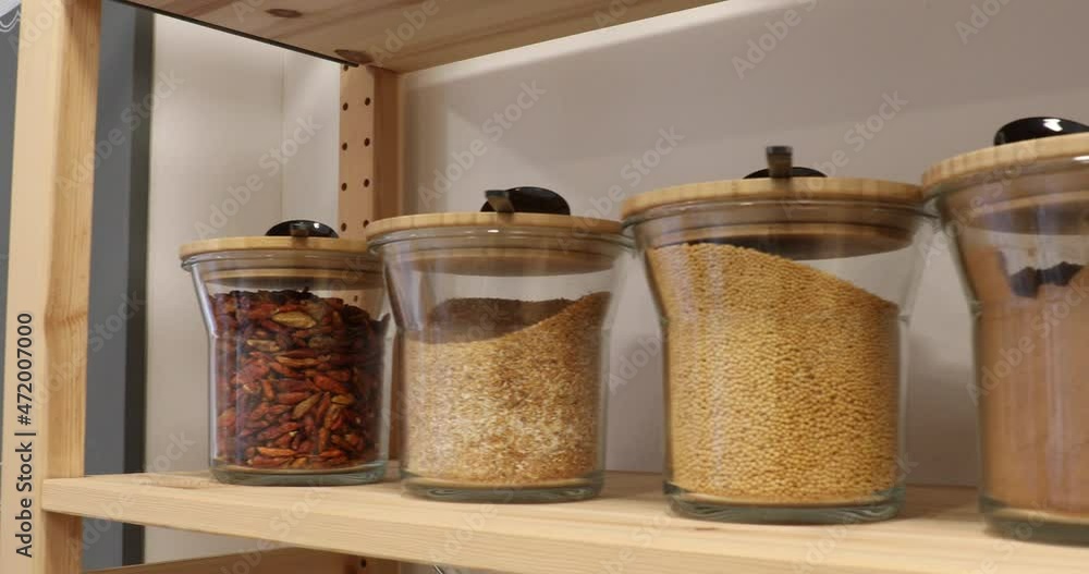 Self service bulk organic food. Eco-friendly zero waste shop. Small local business 4K UHD Self service bulk organic food. Eco-friendly zero waste shop. Small local business 4K UHD