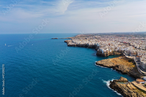 Polignano a Mare, Apulia, Italy, aerial photo 22 