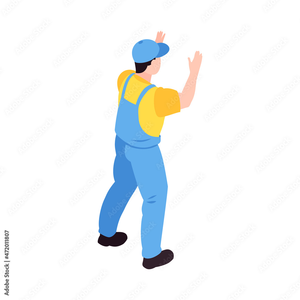 Lorry Truck Worker Composition Lorry Truck Worker Composition
