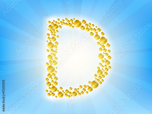 Medical pill in the form of vitamin D