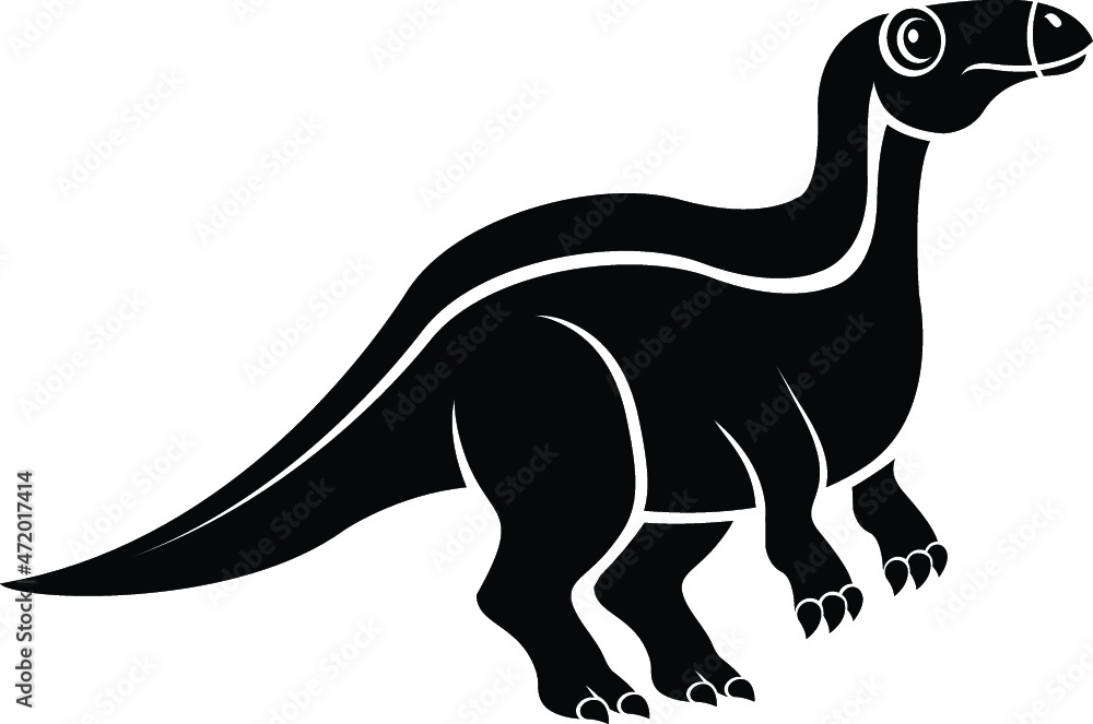 Illustration of a Cartoon Dinosaur Dino Jurassic Park Spinosaurus Brachiosaurus Stegosaurus