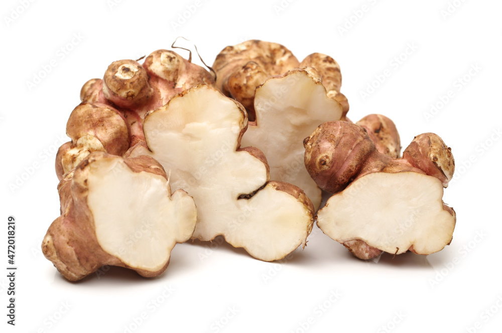 Fototapeta premium Jerusalem artichoke on a white background