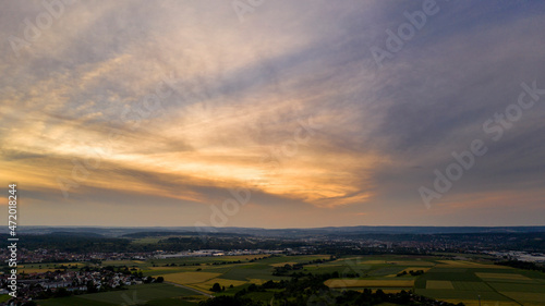 Sonnenuntergang im Herbst