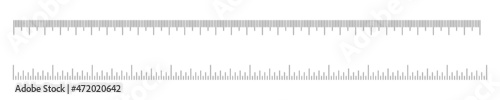 Fotografie, Obraz Centimeter and ihch ruler scales set