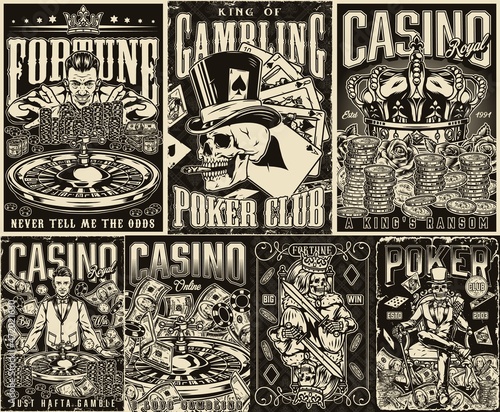 Casino vintage posters