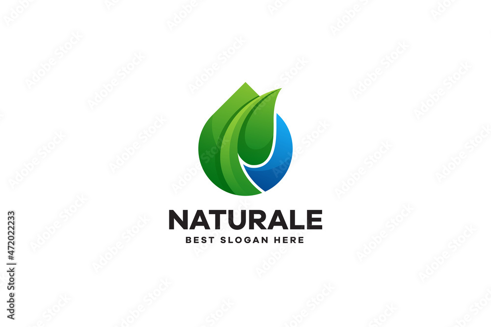 Fototapeta premium Eco Water Logo