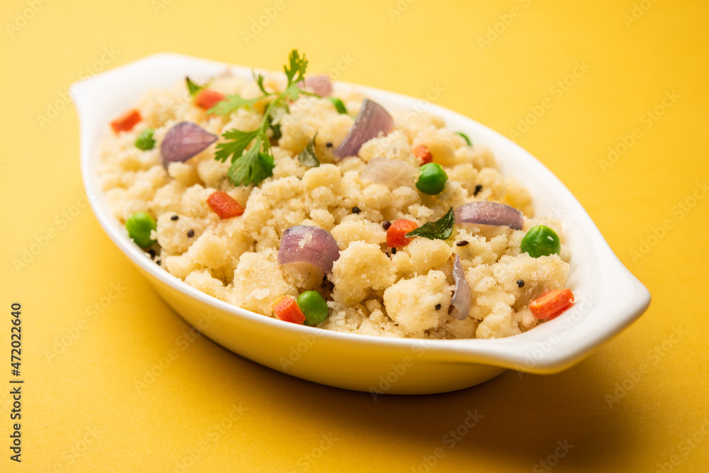 Upma, uppumavu or uppittu indian breakfast recipe Upma, uppumavu or uppittu indian breakfast recipe