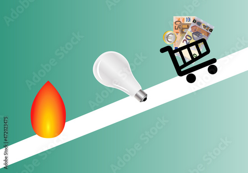 Subida del precio del gas, la electricidad y el carro de la compra, Inflación