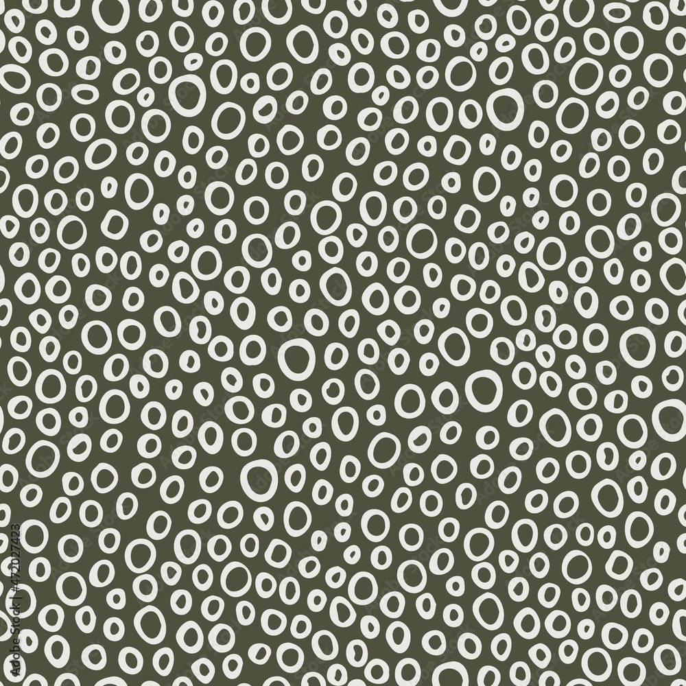 Seamless pattern with the image of abstract circles of different sizes. Vector illustration. Design for paper, textiles and decor. Seamless pattern with the image of abstract circles of different sizes. Vector illustration. Design for paper, textiles and decor.