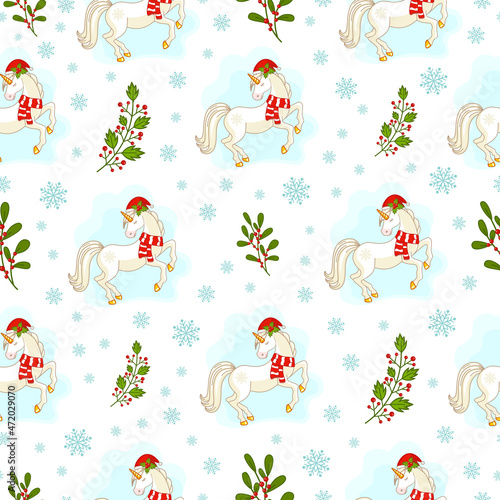 красивая рождественская текстура, спящие единороги и веточки падуба
beautiful Christmas texture, sleeping unicorns and holly twigs