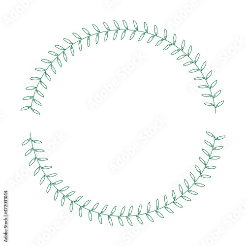 leaf frame svg