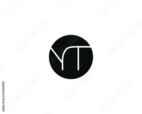 Creative YT Letter Logo Template Vector Design