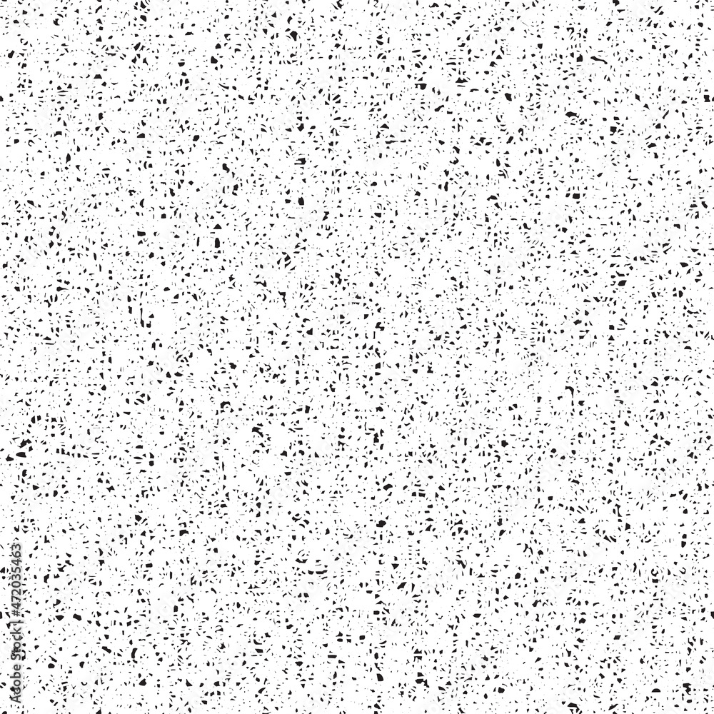 Obraz premium Abstract seamless pattern with monochrome noisy texture. Black and white repeating vector background. Suitable for wallpaper design. Graphic print for textile, clothes or wrapping paper