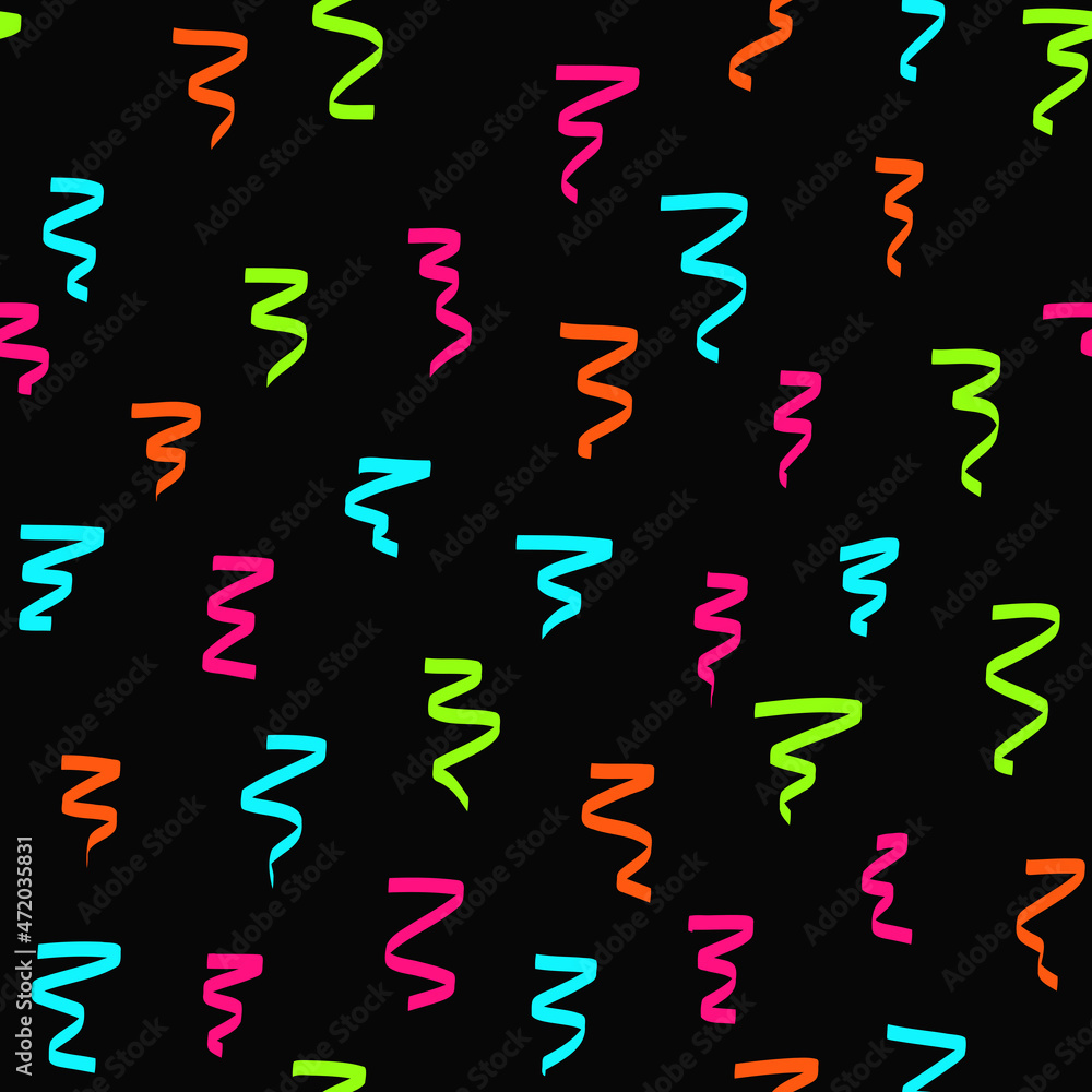 Confetti seamless repeat pattern