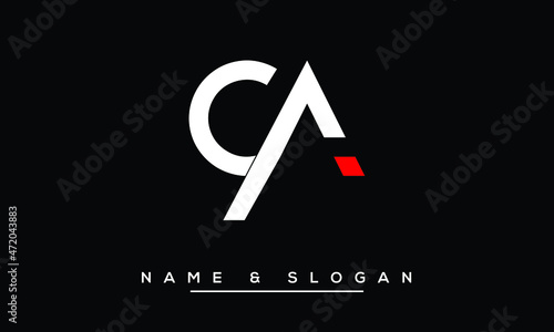CA,  AC,  C,  A   Abstract  Letters  Logo  Monogram