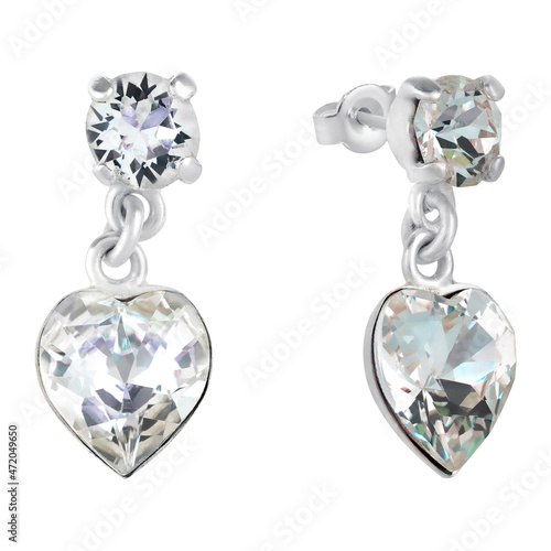 Obraz na plátne Beautiful jewelry with precious stones