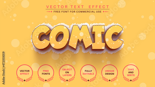 Bright Сomedian - Editable Text Effect, Font Style