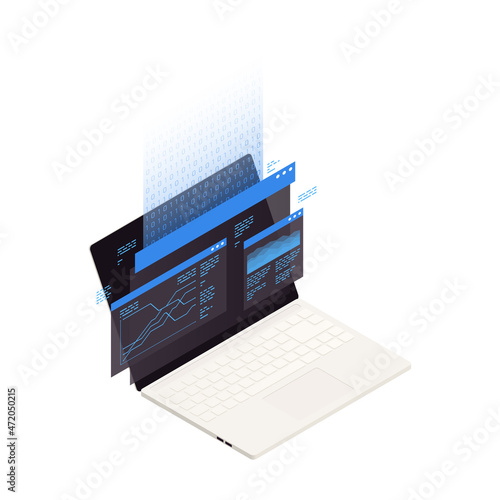 Laptop Big Data Composition