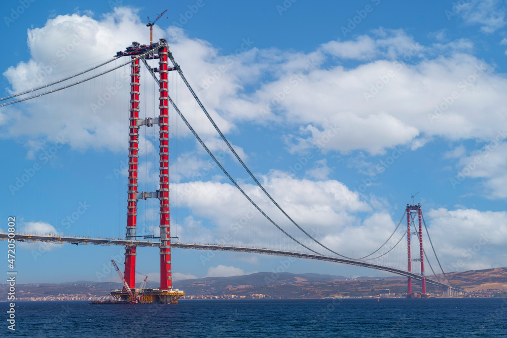 new bridge connecting two continents 1915 canakkale bridge (dardanelles bridge), Canakkale, Turkey new bridge connecting two continents 1915 canakkale bridge (dardanelles bridge), Canakkale, Turkey