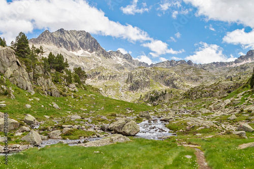 Colomers lakes route, in the province of Lerida