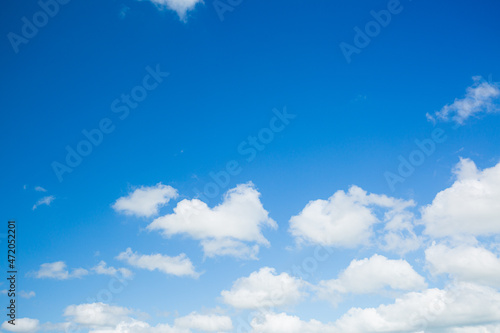 Clouds and sky,blue sky background with tiny clouds