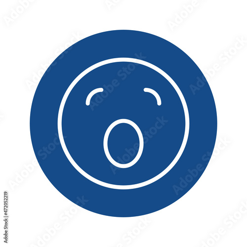 sleepy emoji Isolated Vector icon which can easily modify or edit

