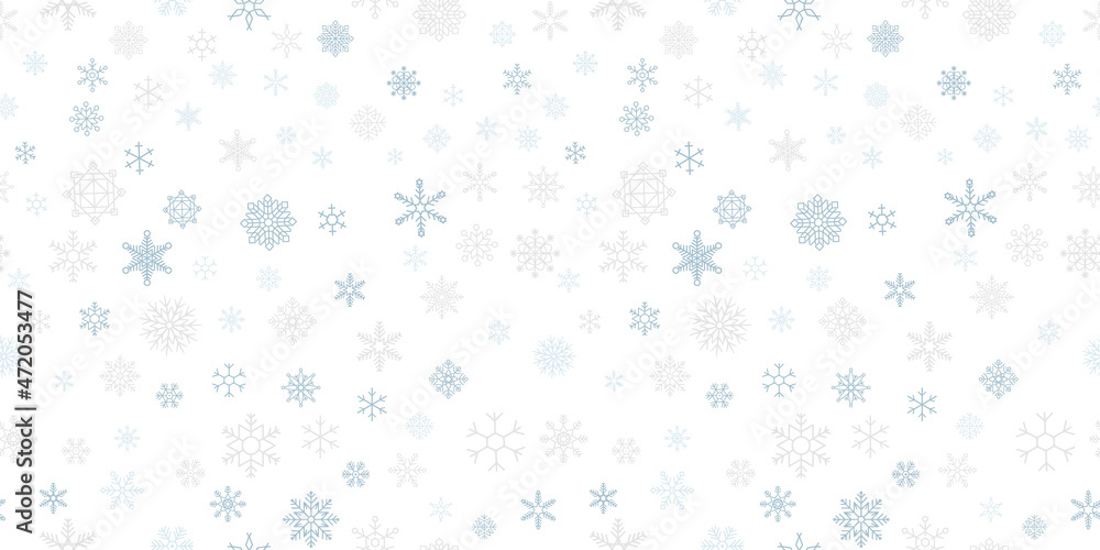 Seamless winter background with snowflakes Seamless winter background with snowflakes