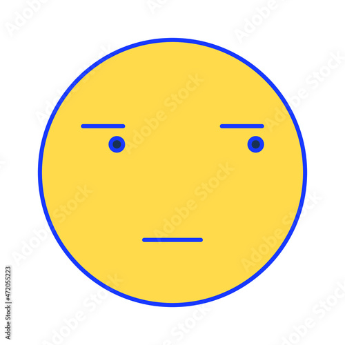 suspicious emoji Isolated Vector icon which can easily modify or edit

