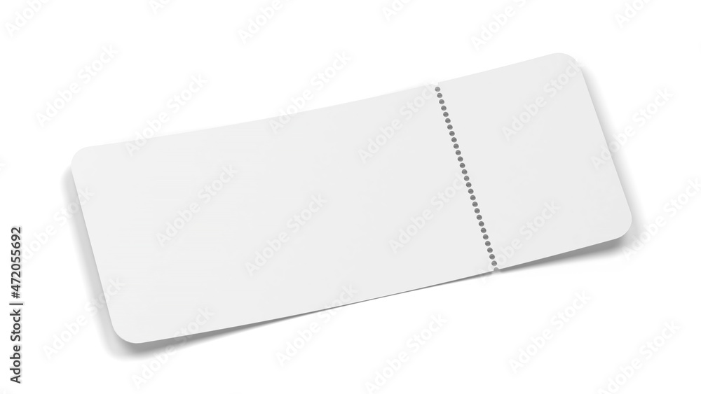 Blank airplane or event ticket mockup Blank airplane or event ticket mockup