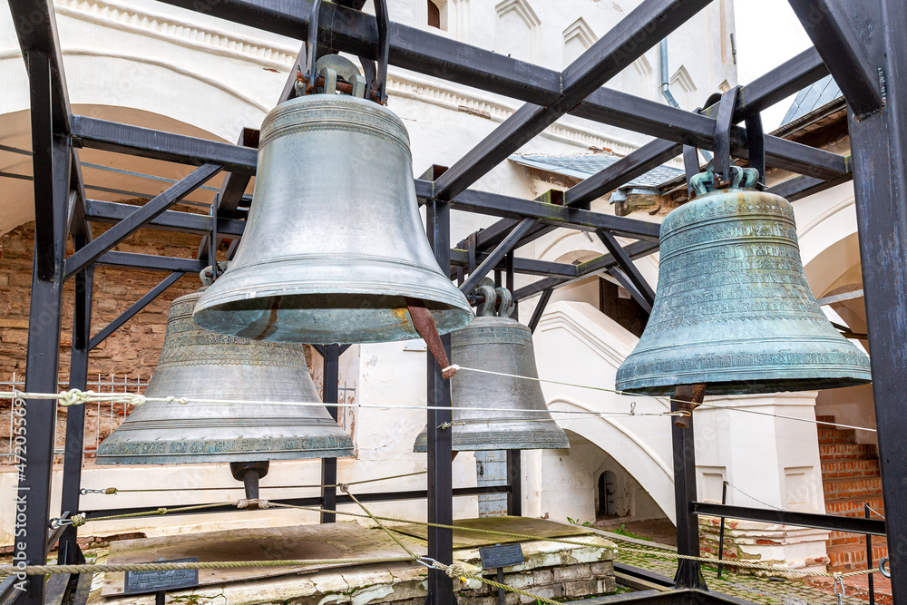 Church bells at the Novgorod kremlin, Russia
