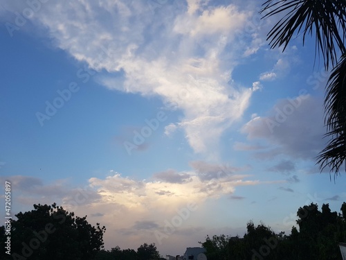 Sunset in the clouds