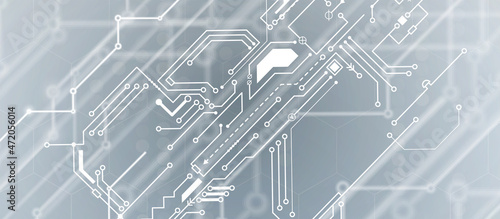 Abstract circuit board futuristic technology processing background