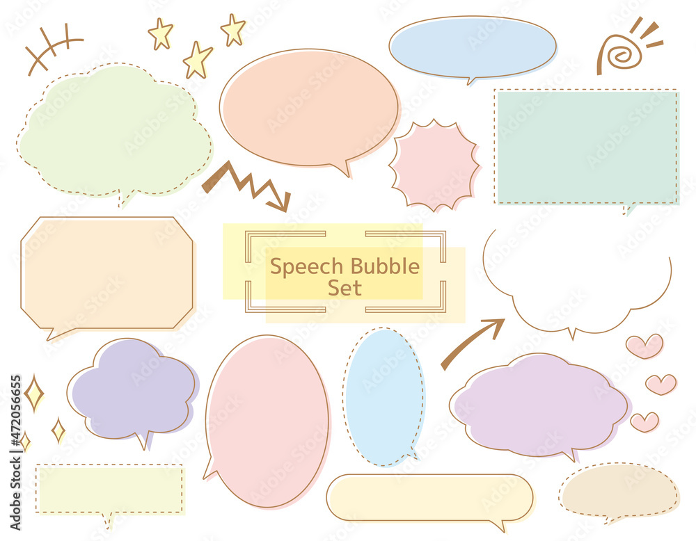 ポップで可愛いふきだし 見出し 素材 Stock Vector Adobe Stock ポップで可愛いふきだし 見出し 素材 Stock Vector Adobe Stock