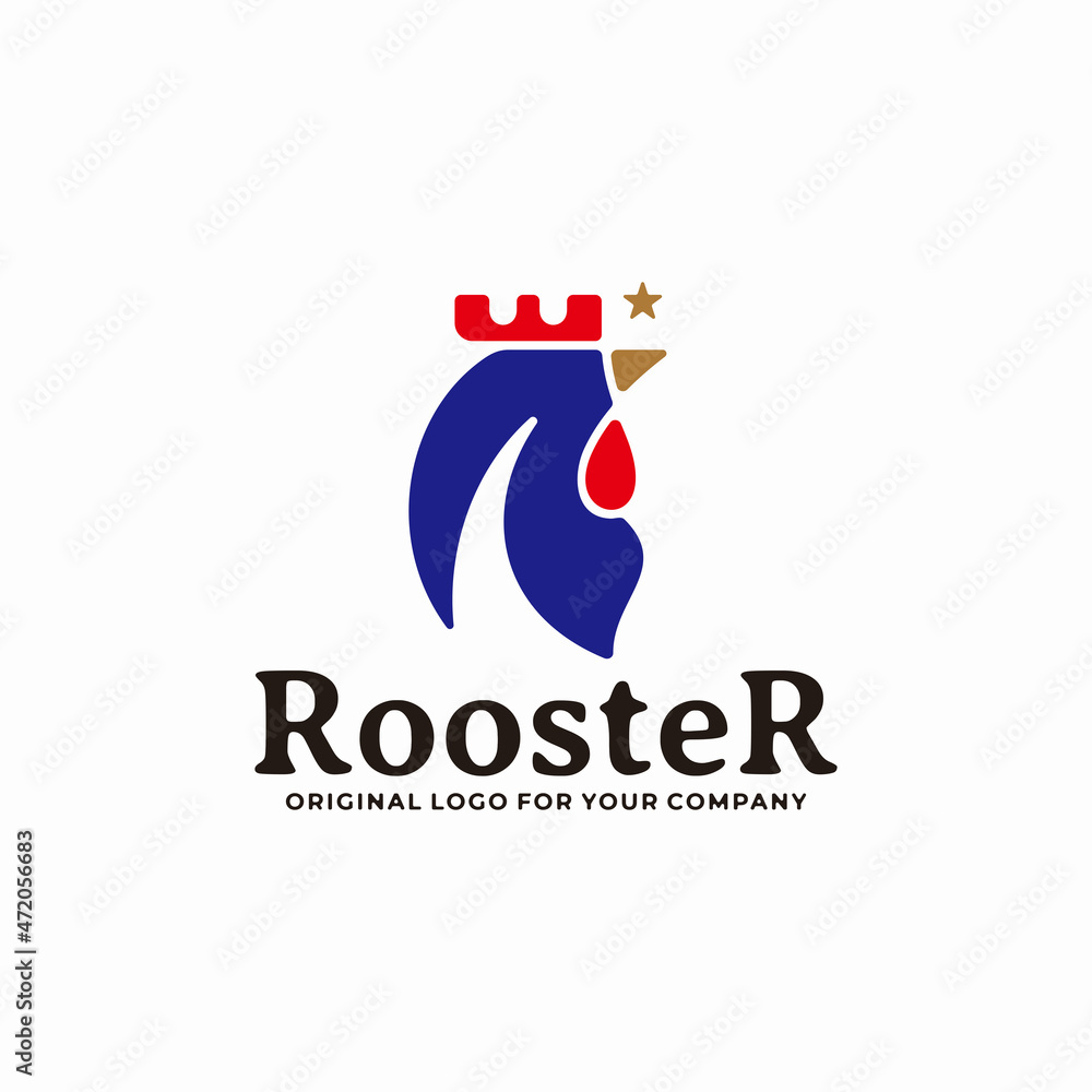 Rooster logo. Business logo design template. Rooster logo. Business logo design template.