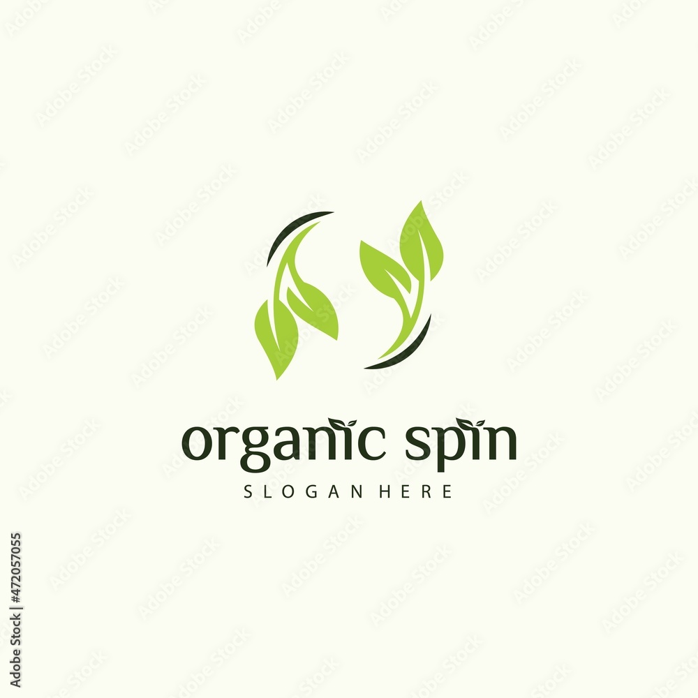 Round leaf vector logo design ecofriendly concept organic leaf logo luxury leaf graphic Round leaf vector logo design ecofriendly concept organic leaf logo luxury leaf graphic