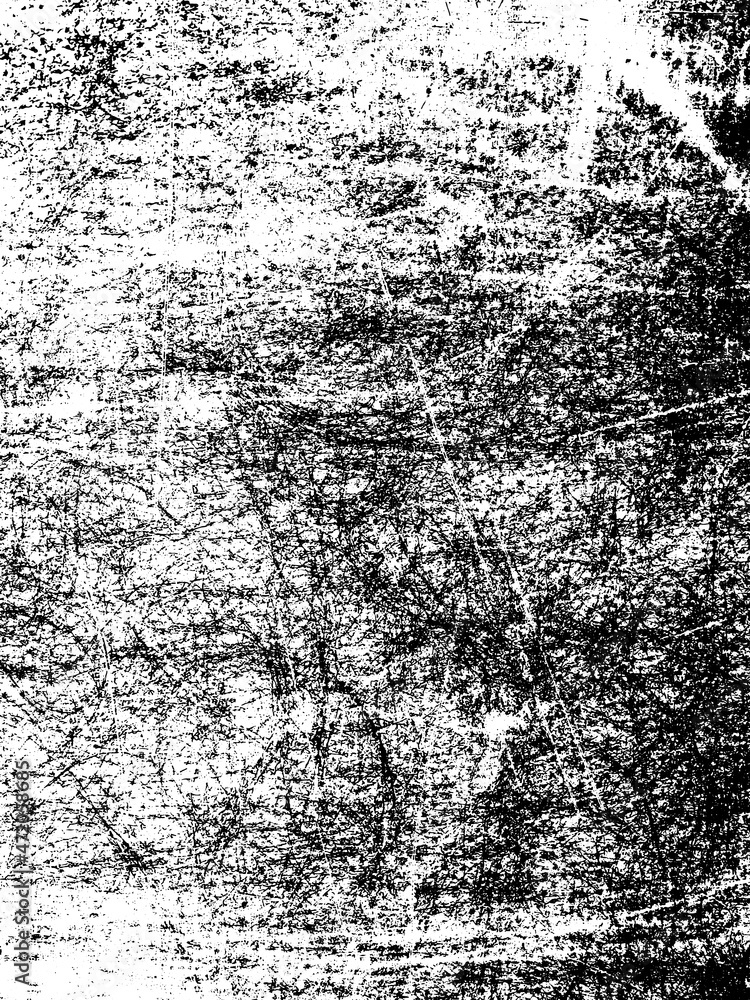 Black and white grunge texture. Abstract background of dirt, scratches, scuffs, wear Black and white grunge texture. Abstract background of dirt, scratches, scuffs, wear