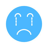 tears emoji Isolated Vector icon which can easily modify or edit

